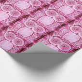 StellaRoot rosa Jeans Hootie Eule Geschenkpapier (Ecke)