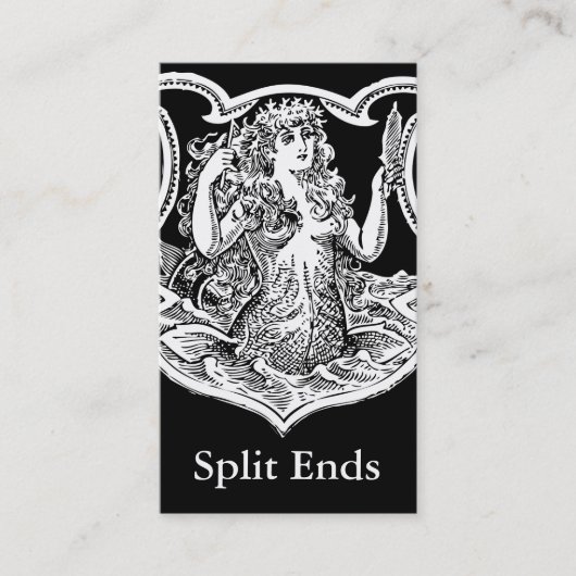 StellaRoot viktorianische Meerjungfrau Vintag Visitenkarte (Vorderseite)