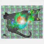 Stellarraum bei Katzen Fleecedecke (Vorderseite (Horizontal))