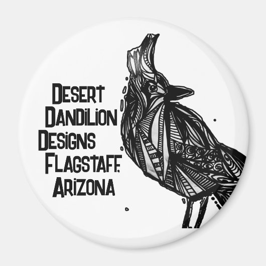 Stellars Jay Magnet von Desert Dandilion Designs (Vorne)
