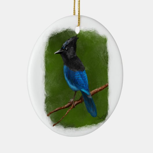 Stellars Jay-Ornament Keramik Ornament (Rechts)