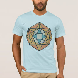 Stellarsymmetrie in sakraler geometrischer Form T-Shirt
