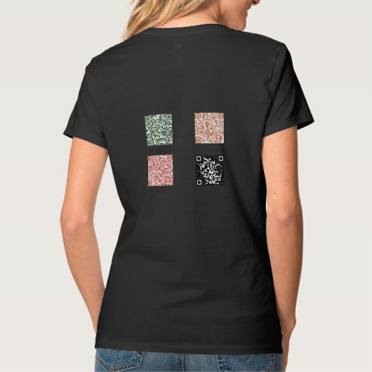 Stella's Sisters Basic T - Shirt mit QR Codes auf (Rückseite)