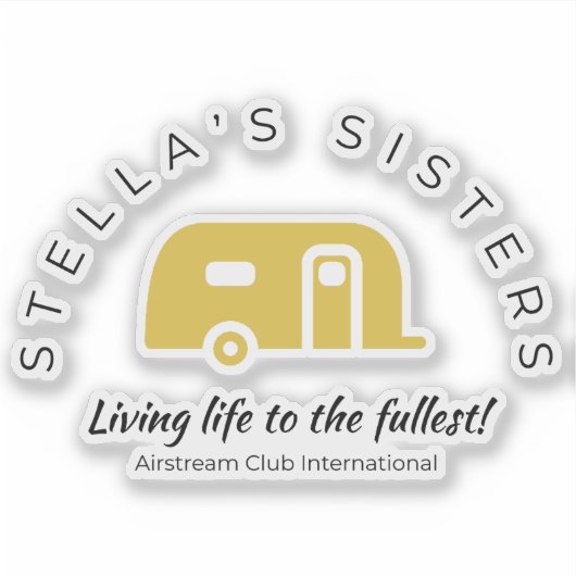 Stella's Sisters Custom-Cut Vinyl Sticker (Vorderseite)