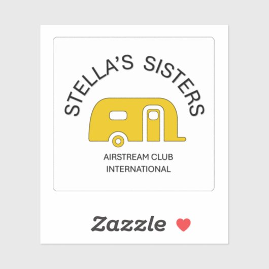 Stella's Sisters Extra Small Square Vinyl Sticker (Blatt)