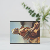 Stellate Sturgeon & Girl Antique Postcard Postkarte (Stehend Vorderseite)