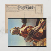 Stellate Sturgeon & Girl Antique Postcard Postkarte (Vorne/Hinten)