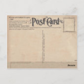 Stellate Sturgeon & Girl Antique Postcard Postkarte (Rückseite)