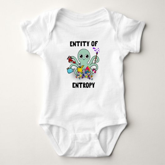 Stelle des Entropie-Oktopus  Baby Strampler (Vorderseite)