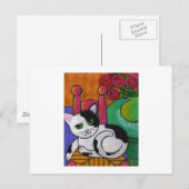 Stelle die Katze fest Postkarte (Vorne/Hinten)