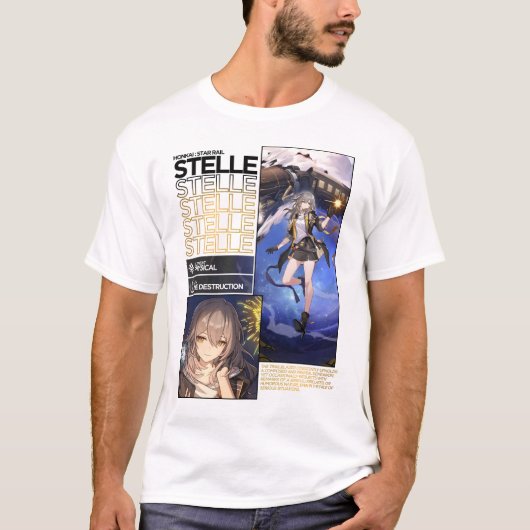 Stelle Physical Character Info - Honkai Star Rail T-Shirt (Vorderseite)