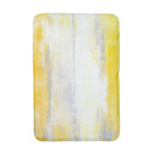 "Stellen" grau und gelbe abstrakte Kunst Badematte (Vorderseite Vertikal)