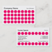 Stellen - Neonrot, Schwarzweiss Visitenkarte (Vorne/Hinten)