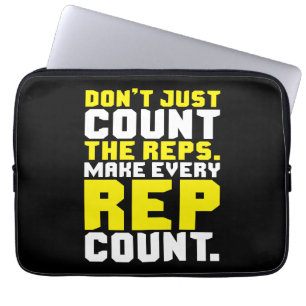 Stellen Sie alle Rep Count - Workout Motivierend Laptopschutzhülle
