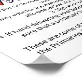 Stellen Sie alle Stimmen mit Wahltipps zählen Poster (Ecke)