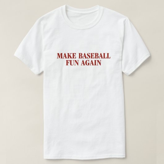 Stellen Sie Baseball-Spaß-wieder Shirt her (Design vorne)