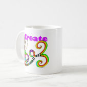 Stellen Sie bunte Meerjungfrau Musen her Kaffeetasse (Vorderseite Links)