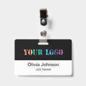 Stellen Sie das Abzeichen für das Logo Ihres Unter Ausweis (Vorderseite mit Clip)