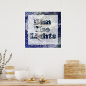 Stellen Sie das Bild des Lichts ein. Poster (Küche)