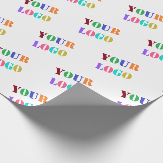 Stellen Sie das Firmenlogo oder das Foto-Wrapper e Geschenkpapier (Ecke)