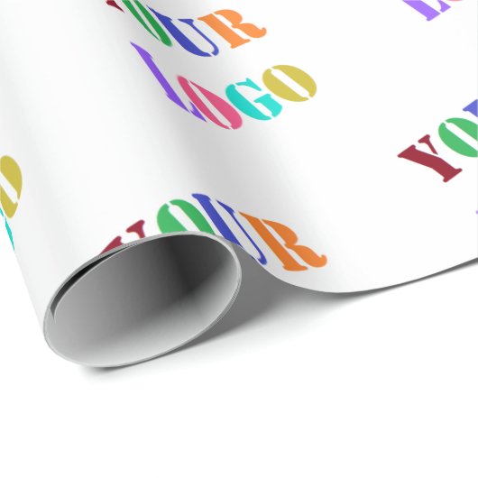 Stellen Sie das Firmenlogo oder das Foto-Wrapper e Geschenkpapier (Rolleneckpunkt)