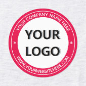 Stellen Sie das Firmenlogo und das Text-Firmenlogo Etiketten (Design 1)