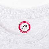 Stellen Sie das Firmenlogo und das Text-Firmenlogo Etiketten (Befestigt)