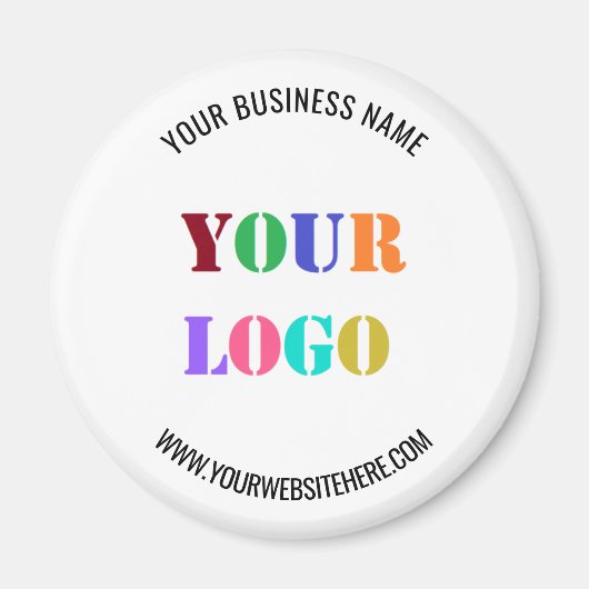 Stellen Sie das Werbemagazin für Ihren Logo-Text e Magnet (Vorne)