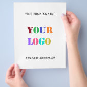 Stellen Sie den Flyer für Werbeaktionen für Ihre L (Hand)