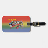 Stellen Sie den Jersey-Ufer-Gepäckanhänger wieder Gepäckanhänger (Vorderseite horizontal)