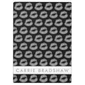 Stellen Sie den Namen für den Silver Glitzer auf. Klemmbrett (Rückseite)