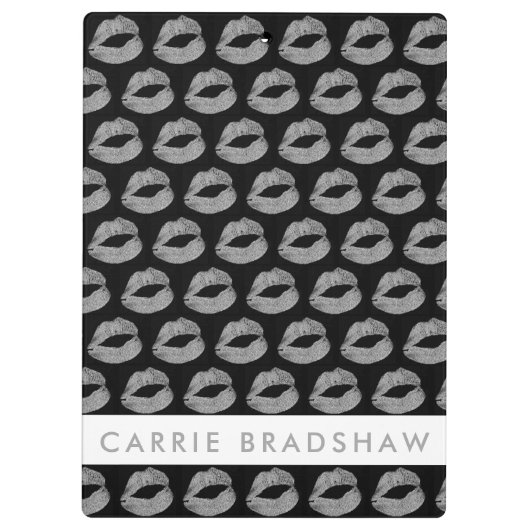 Stellen Sie den Namen für den Silver Glitzer auf. Klemmbrett (Rückseite)