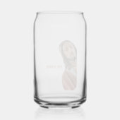 Stellen Sie den strahlenden Jesus auf weißem Hinte Dosenglas (Rückseite)