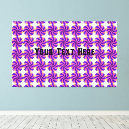 Stellen Sie den Text hier ein Bild mit Süßigkeiten Leinwanddruck (Insitu (Holzboden))