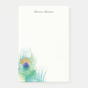 Stellen Sie die Eigenschaft Wasserfarbenparkfeder  Post-it Klebezettel