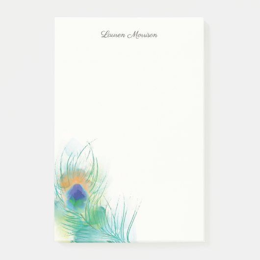 Stellen Sie die Eigenschaft Wasserfarbenparkfeder Post-it Klebezettel (Vorderseite)