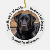 Stellen Sie die Erinnerung an Ihr Foto ein. Keramik Ornament (Vorne)