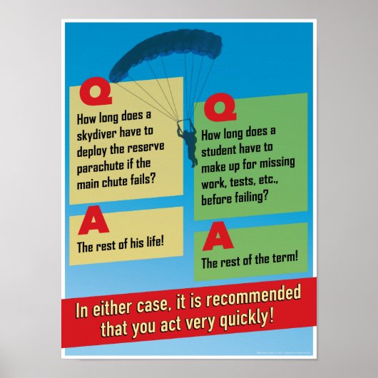 Stellen Sie die Frist für die Arbeit zusammen. Ein Poster (Vorne)