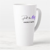 STELLEN SIE DIE HERTZ - WO SIE HURT - Lila Milchtasse (Rechte Ecke)