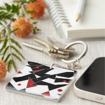 Stellen Sie die rote Bälle auf der Acrylglasriegel