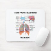 Stellen Sie die Welt in einer entspannten Art Mousepad (Mit Mouse)