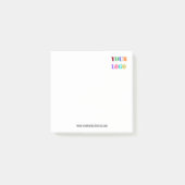 Stellen Sie die Werbeaktion für Ihr Firmenlogo ein Post-it Klebezettel (Vorderseite)