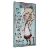 Stellen Sie die Zukunft - Klemmbrett gegenüber (Rechts)