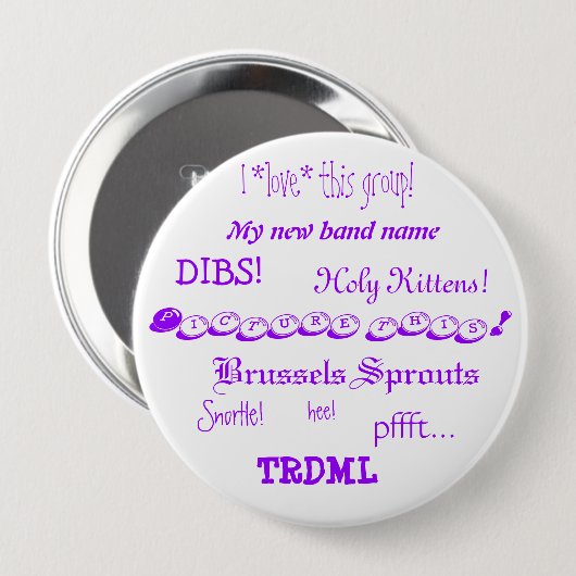 Stellen Sie dieses dar! Knopf Button (Vorne & Hinten)