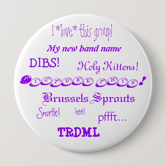 Stellen Sie dieses dar! Knopf Button (Vorderseite)