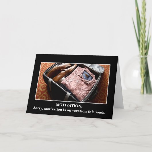 Stellen Sie ein kundenspezifisches demotivational Karte (Vorderseite)