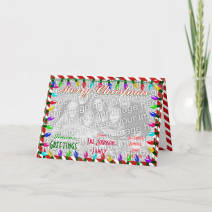 Stellen Sie ein kundenspezifisches frohe Feiertagskarte