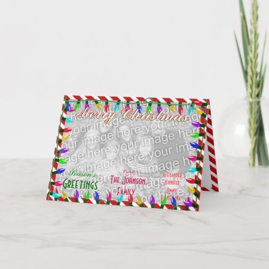 Stellen Sie ein kundenspezifisches frohe Feiertagskarte (Vorderseite)