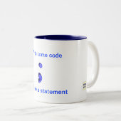 Stellen Sie eine Aussagen-Tasse her Zweifarbige Tasse (VorderseiteRechts)