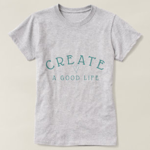 Stellen Sie eine gutes Lebens-moderne Grafik in T-Shirt